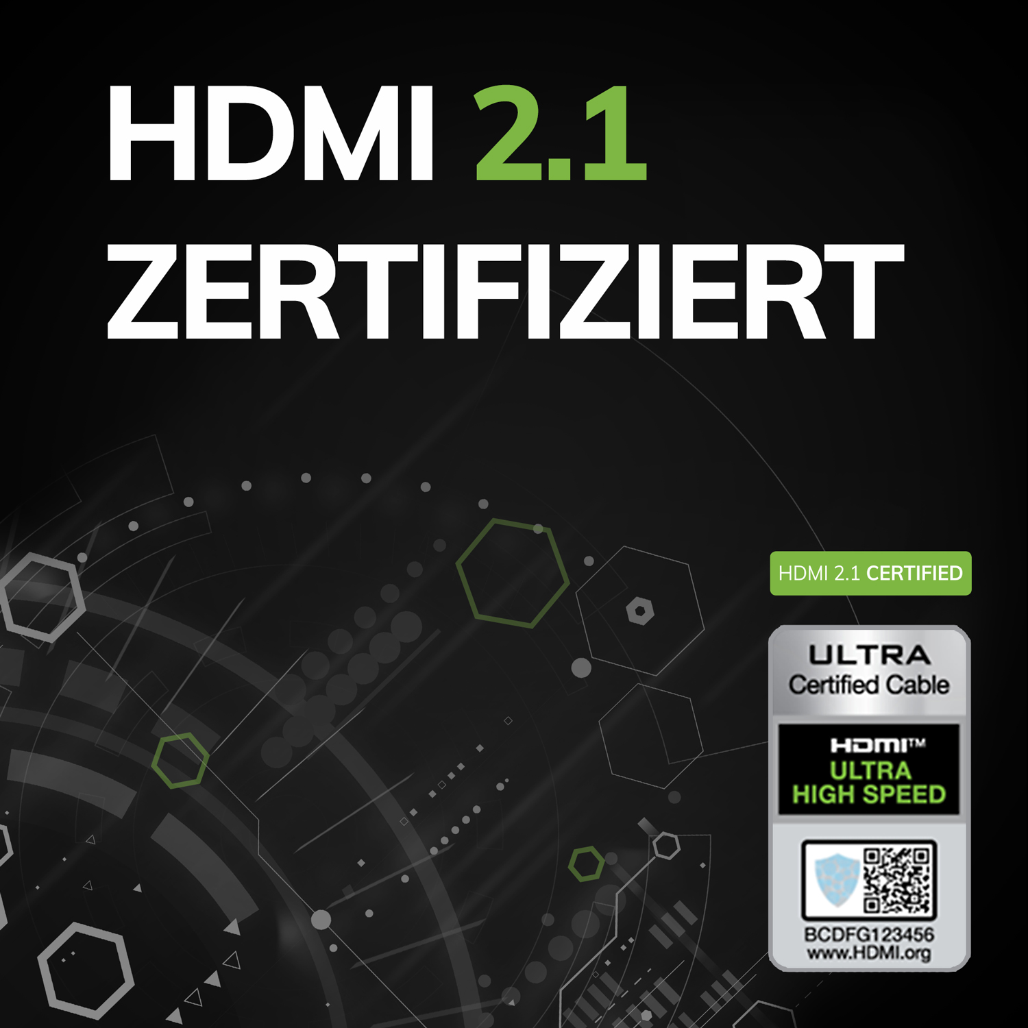 OehlbachPERFORMANCE Black Magic MKII UHS HDMI cable 5,0m white HDMI кабель D1C92497