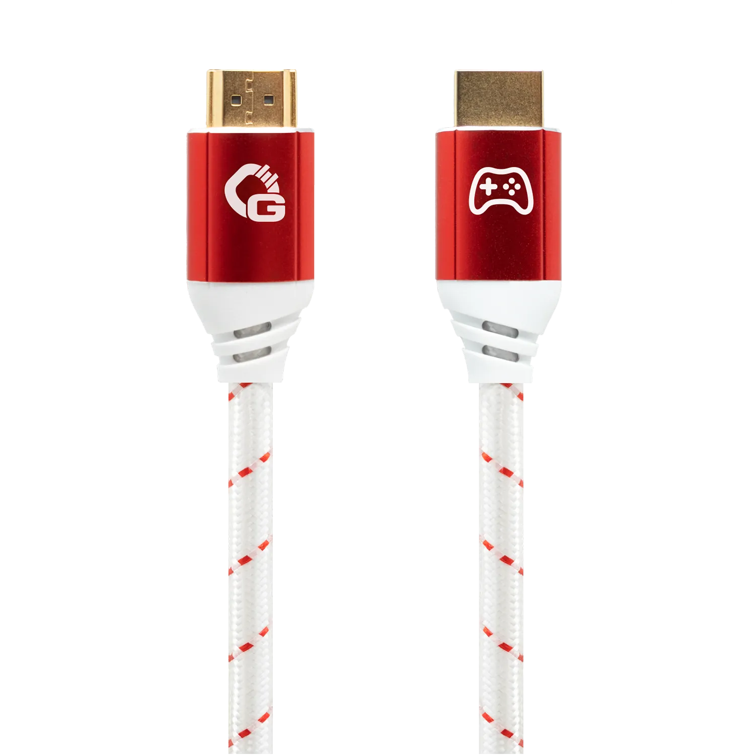 Oehlbach EXCELLENCE Gaming UHD Ultra High-Speed HDMI 2.1b cable 2,0m Red / White D1C42550
