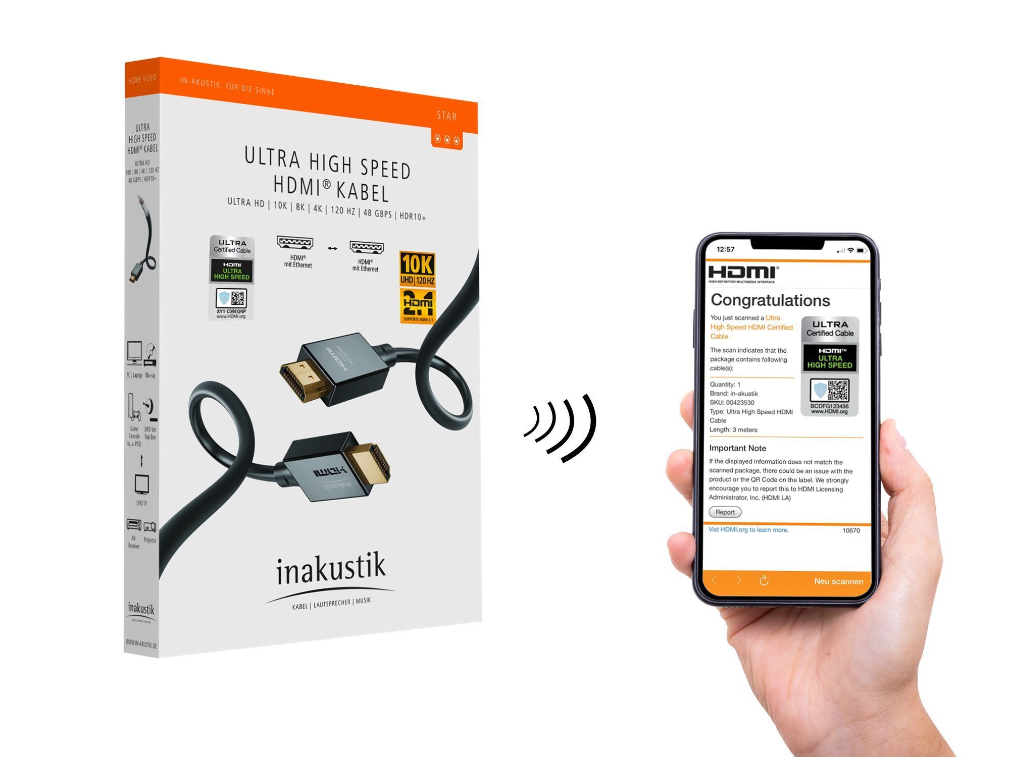 Inakustik Star HDMI 2.1 2.0 m кабель HDMI
