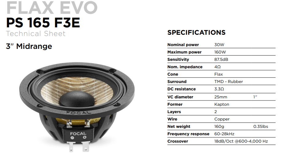 FOCAL PS165F3E Колонки автомобильные