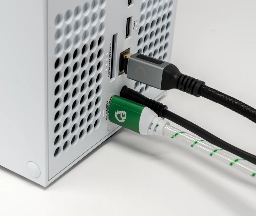 Oehlbach EXCELLENCE Gaming UHD Ultra High-Speed HDMI 2.1b cable 2,0m Green / White D1C42556